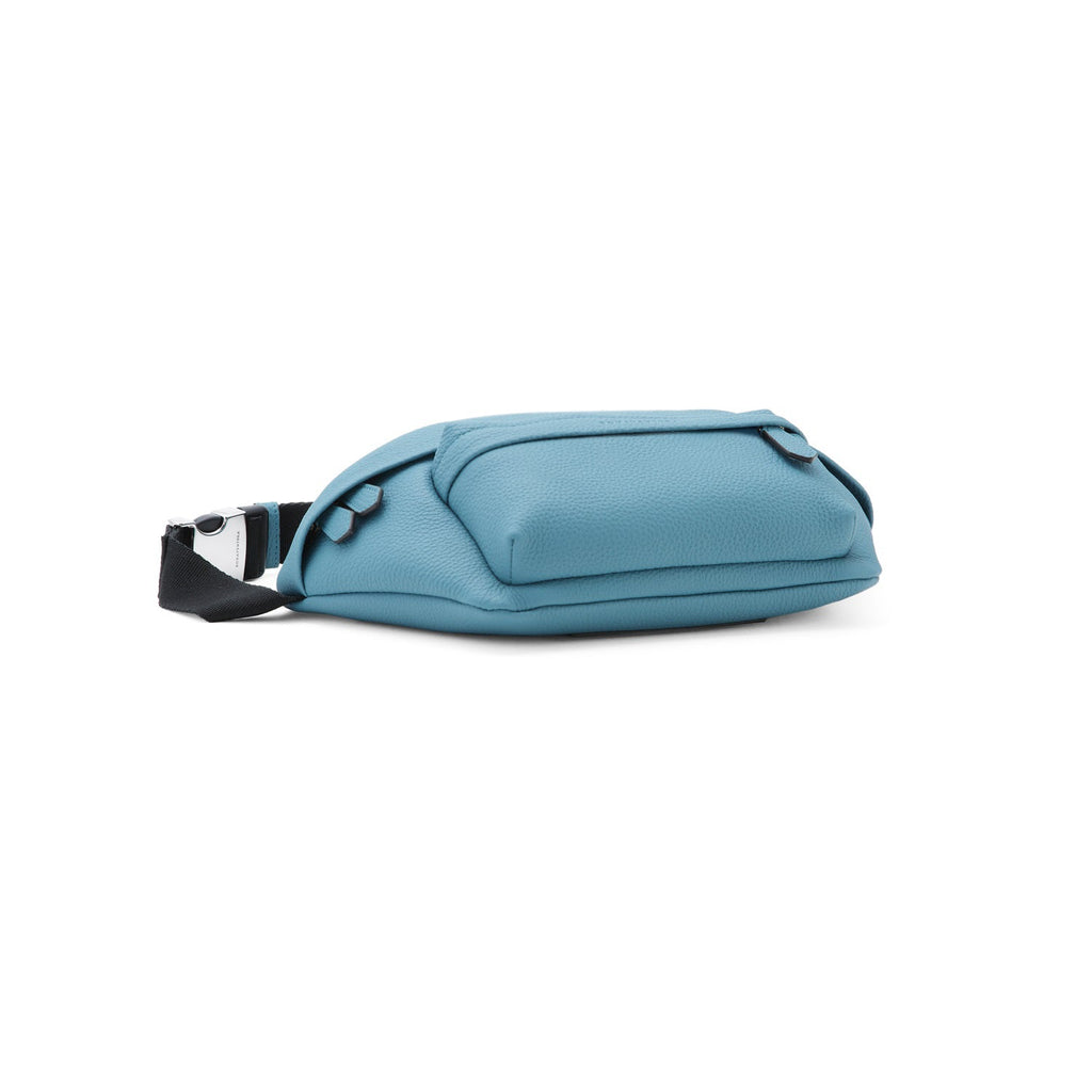Luca Crossbody Bag Shrink Leather (Blue Cyan)