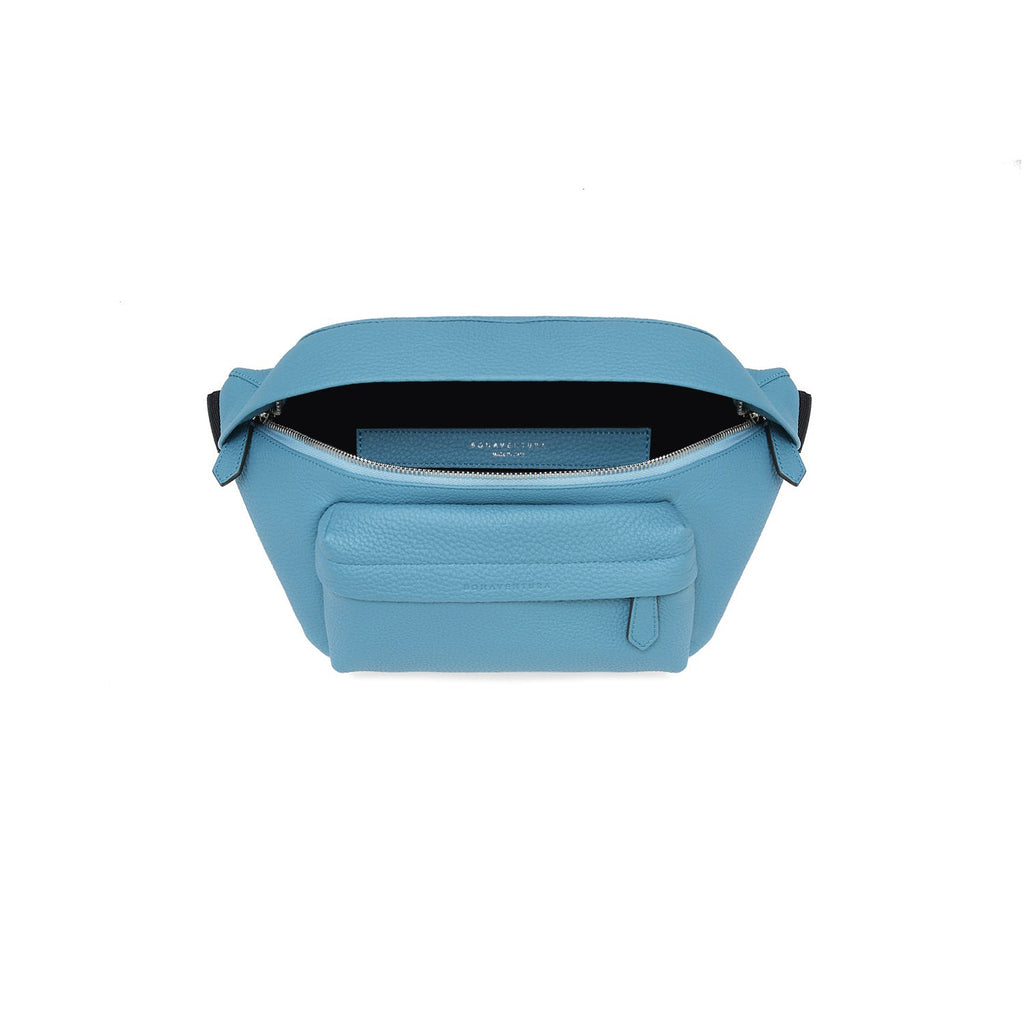 Luca Crossbody Bag Shrink Leather (Blue Cyan)