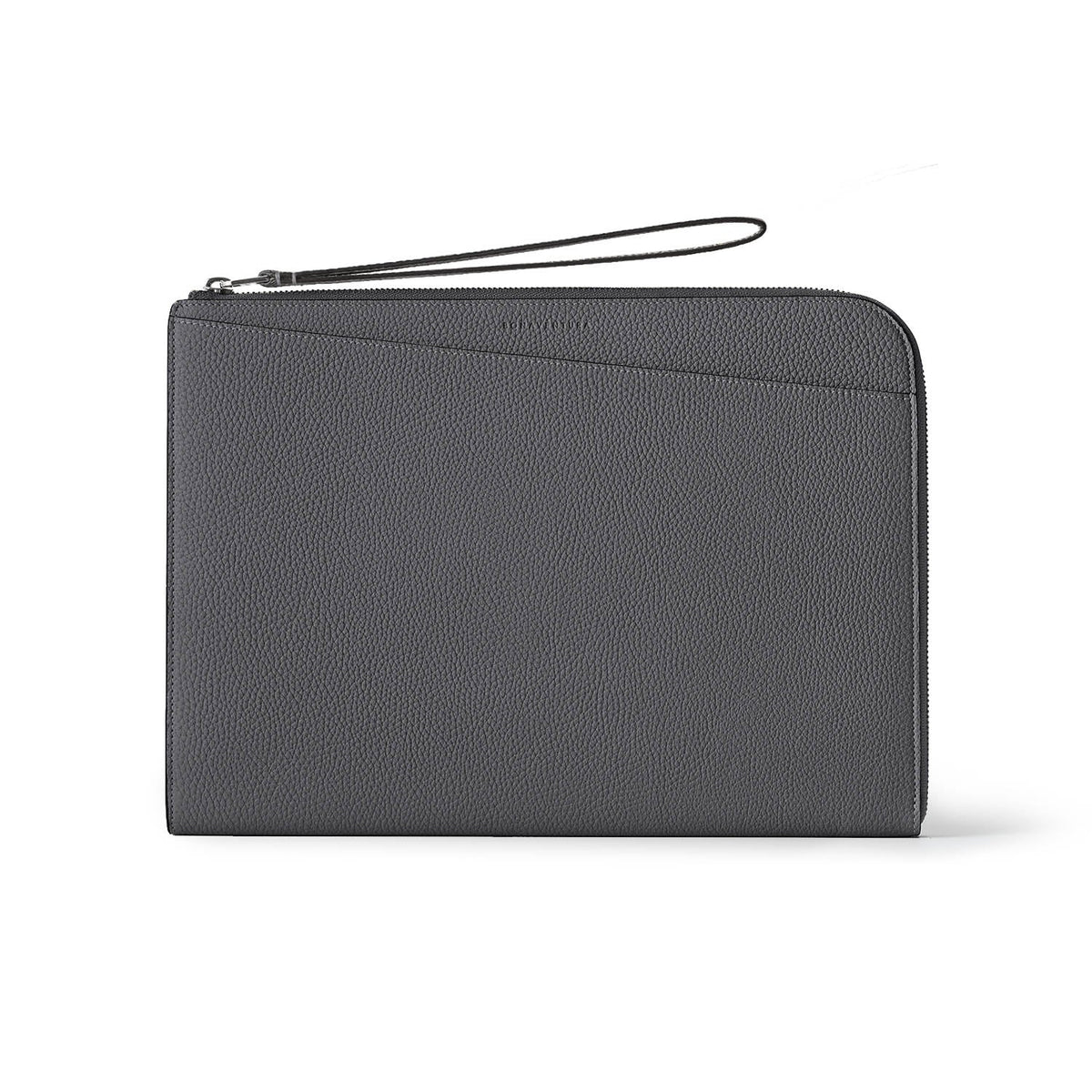 Fabio Clutch Bag Shrink Leather (Charcoal Gray)