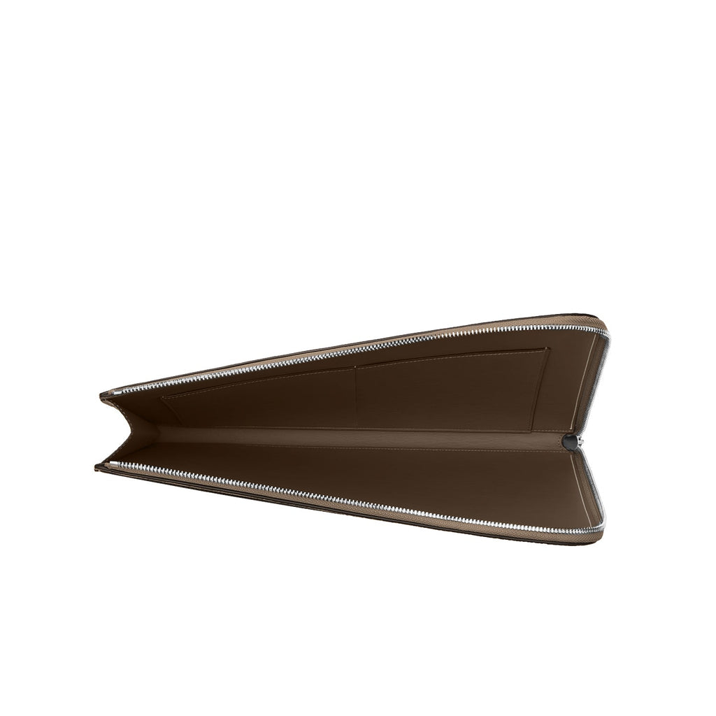 Fabio Clutch Bag Shrink Leather (Etoupe)