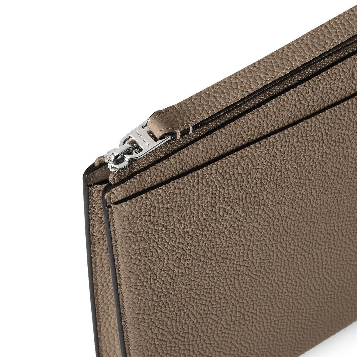 Fabio Clutch Bag Shrink Leather (Etoupe)