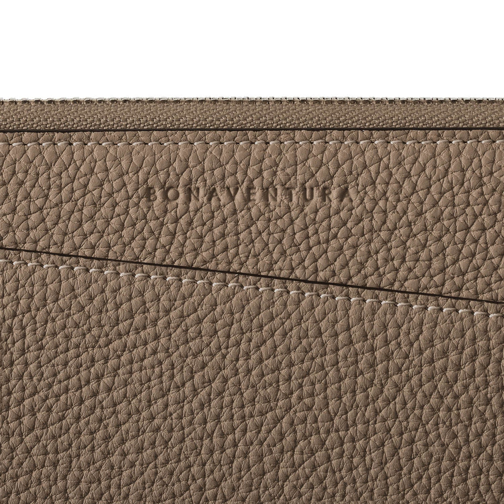 Fabio Clutch Bag Shrink Leather (Etoupe)