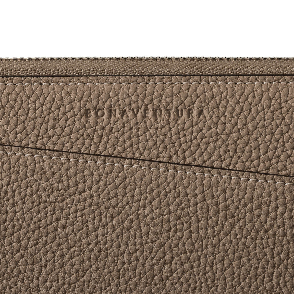 Fabio Clutch Bag Shrink Leather (Etoupe)