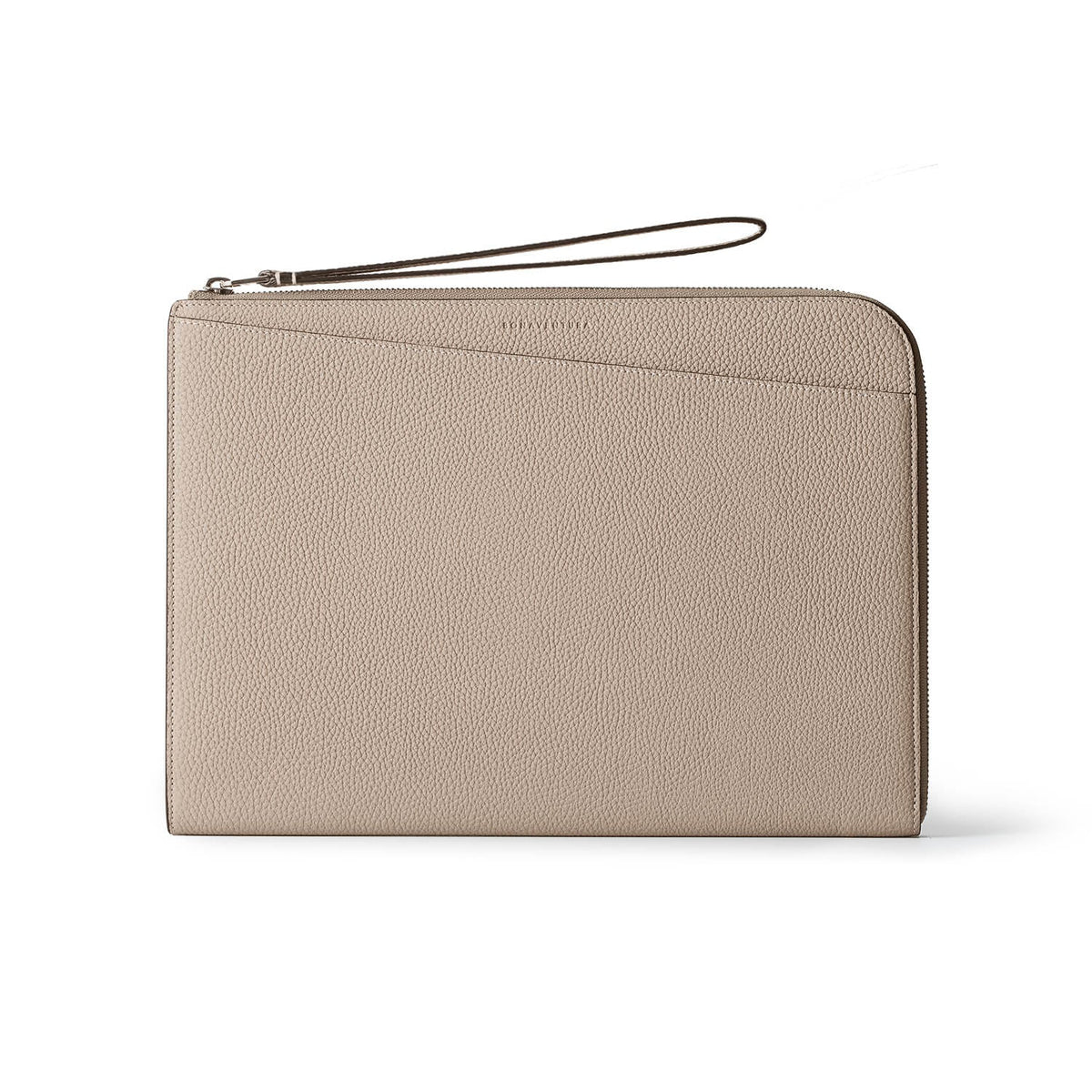 Fabio Clutch Bag Shrink Leather (Greige)