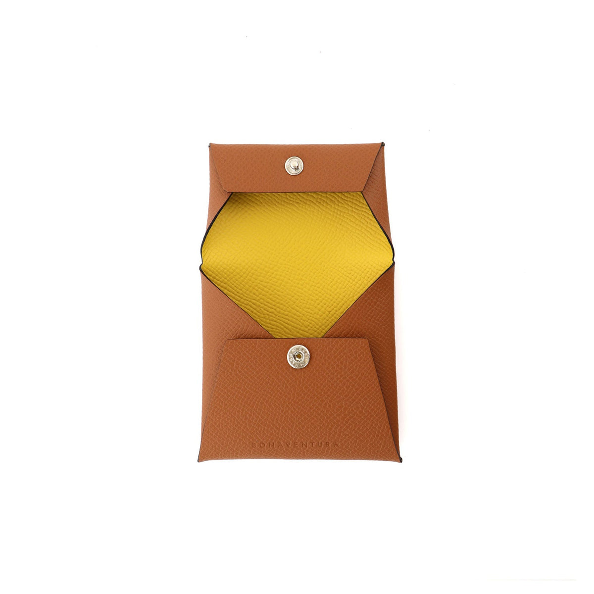 Flap Coin Case Nobile Leather (Gold × Mimosa Yellow)