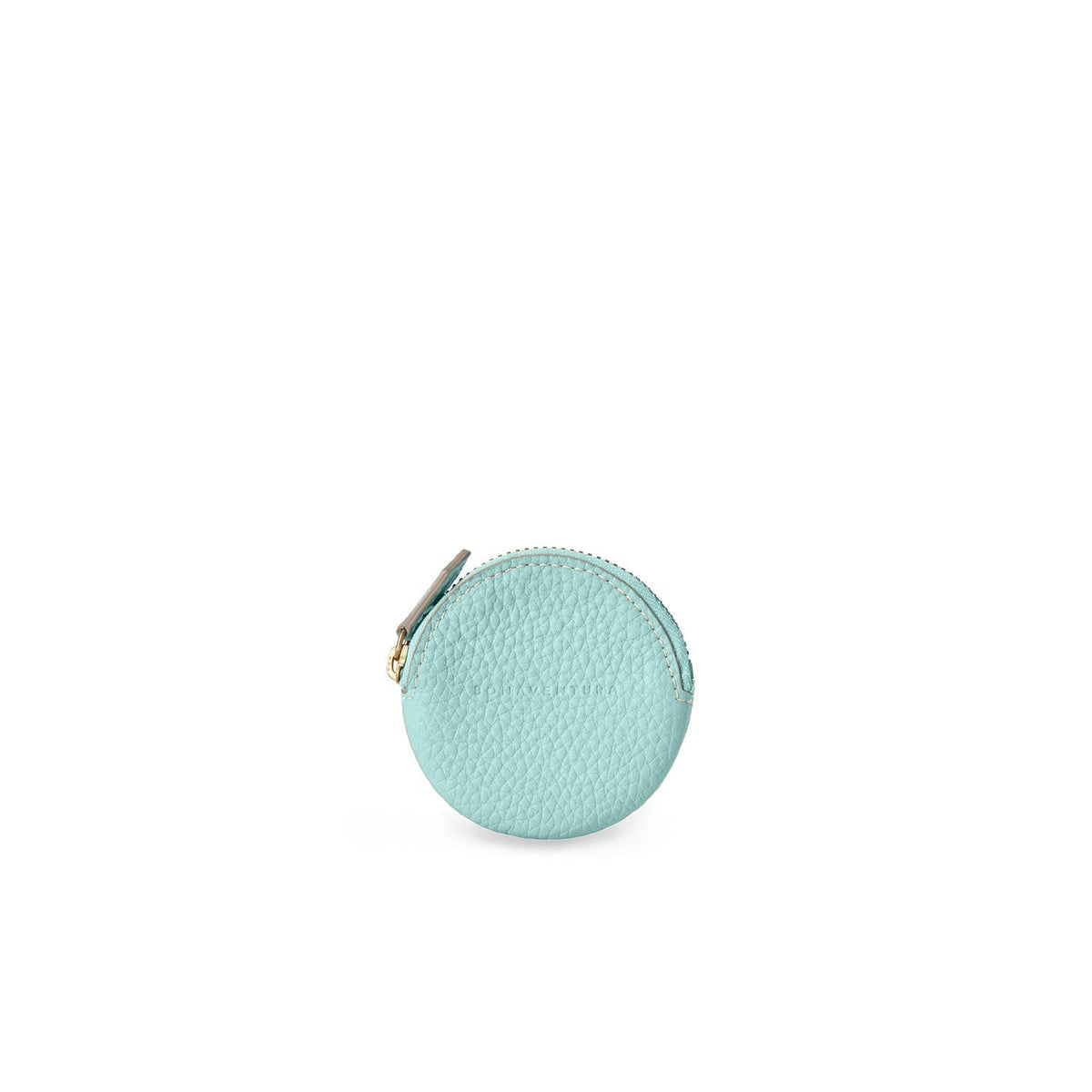 Round Coin Case Shrink Leather (Mare Blue)