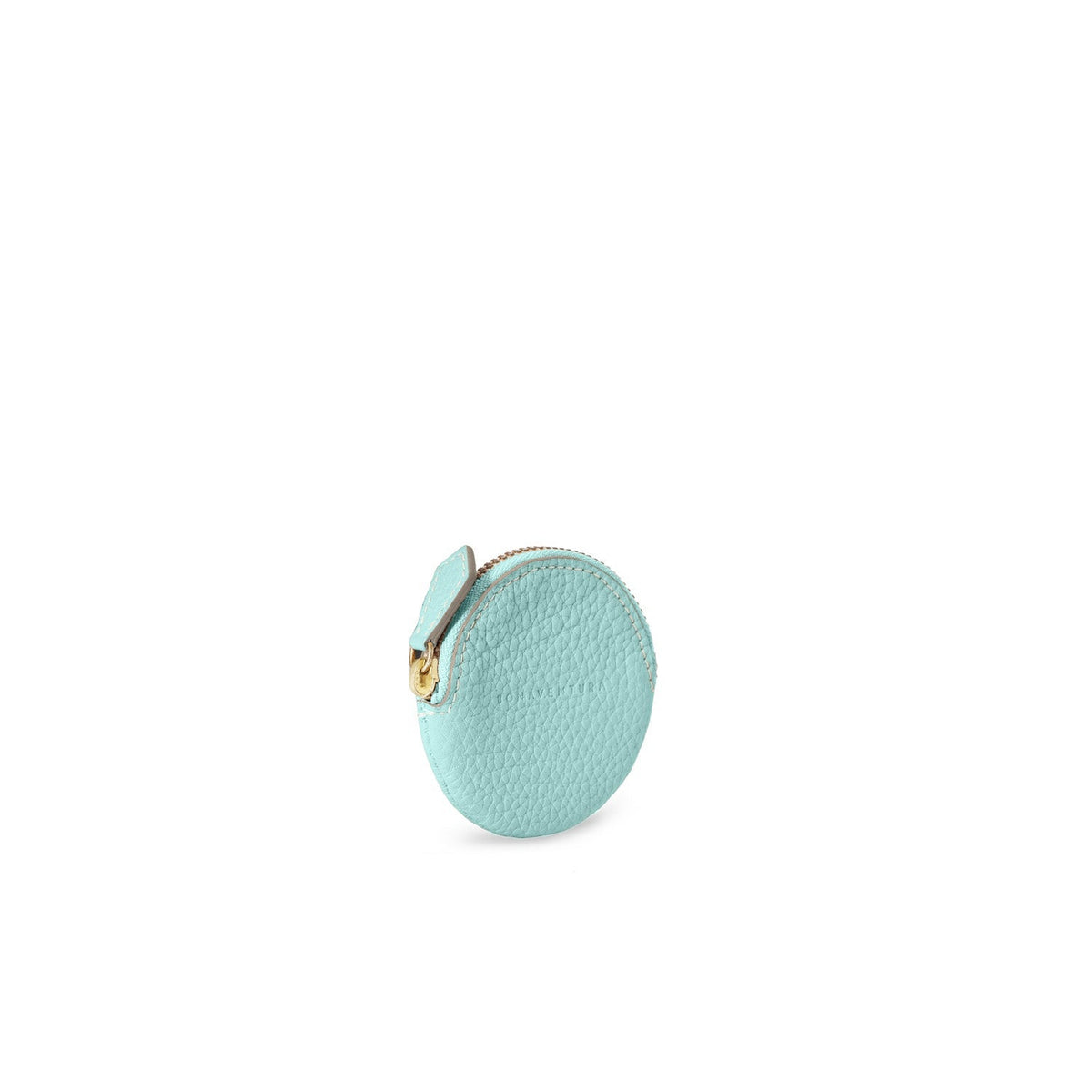 Round Coin Case Shrink Leather (Mare Blue)