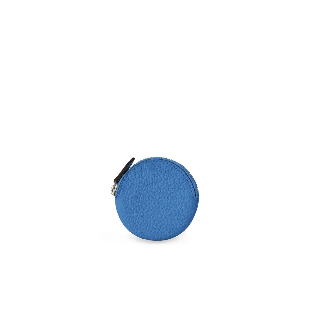 SAVOIA × BONAVENTURA Round Coin Case Shrink Leather (Savoia Blue)