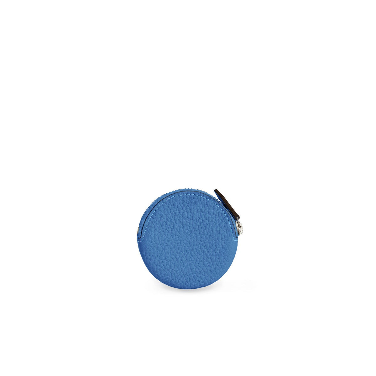 SAVOIA × BONAVENTURA Round Coin Case Shrink Leather (Savoia Blue)