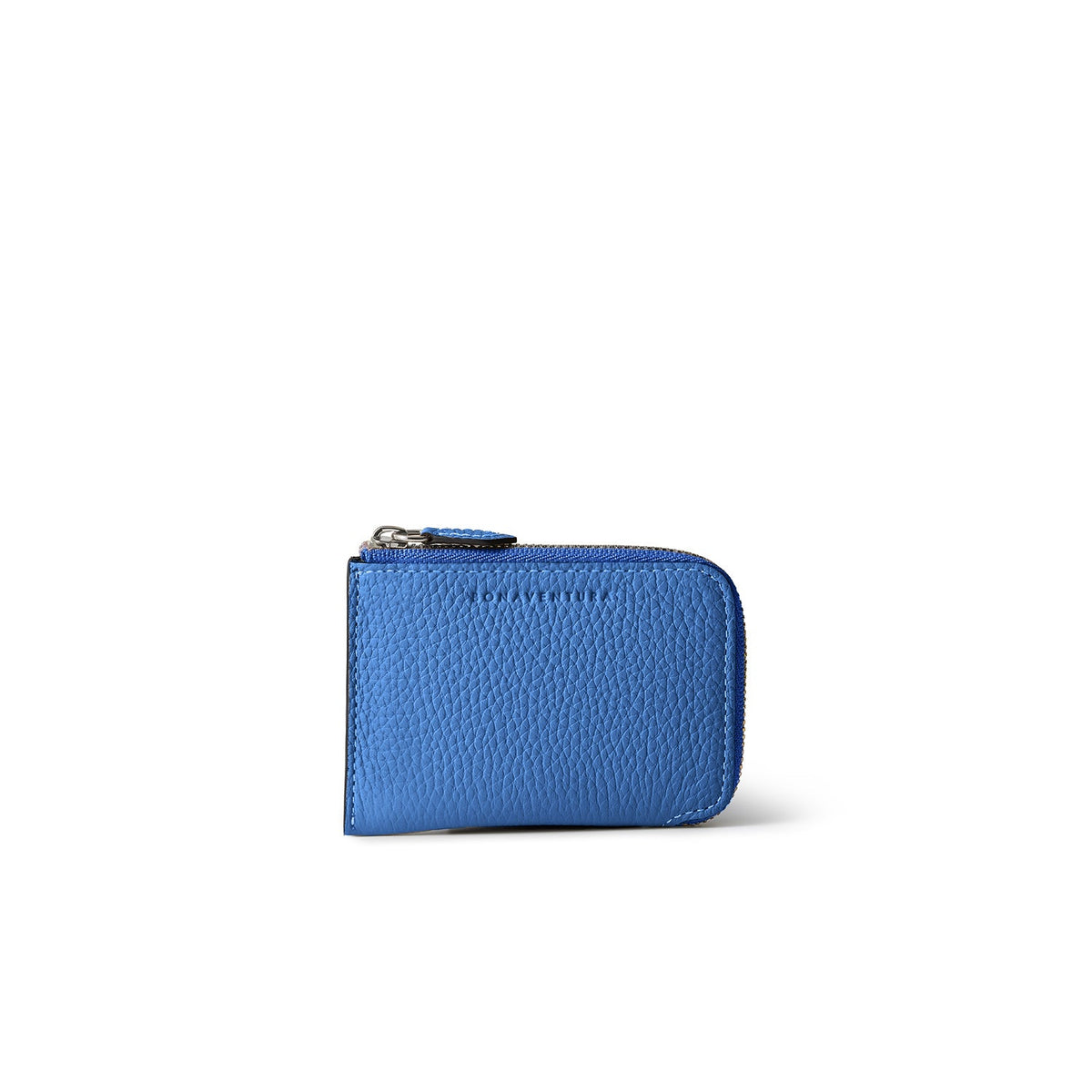SAVOIA × BONAVENTURA Square Card Coin Case Shrink Leather (Savoia Blue × Black)