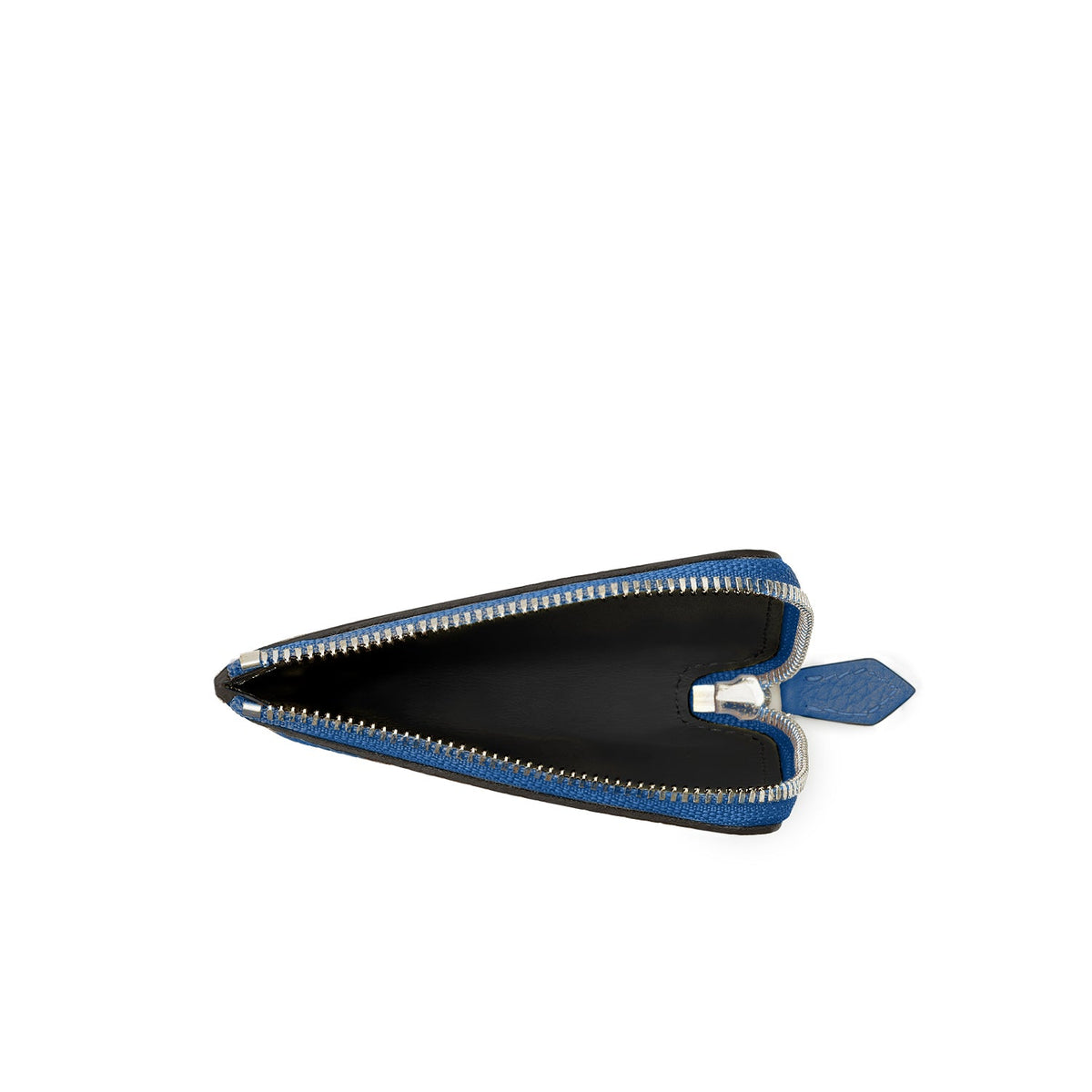SAVOIA × BONAVENTURA Square Card Coin Case Shrink Leather (Savoia Blue × Black)