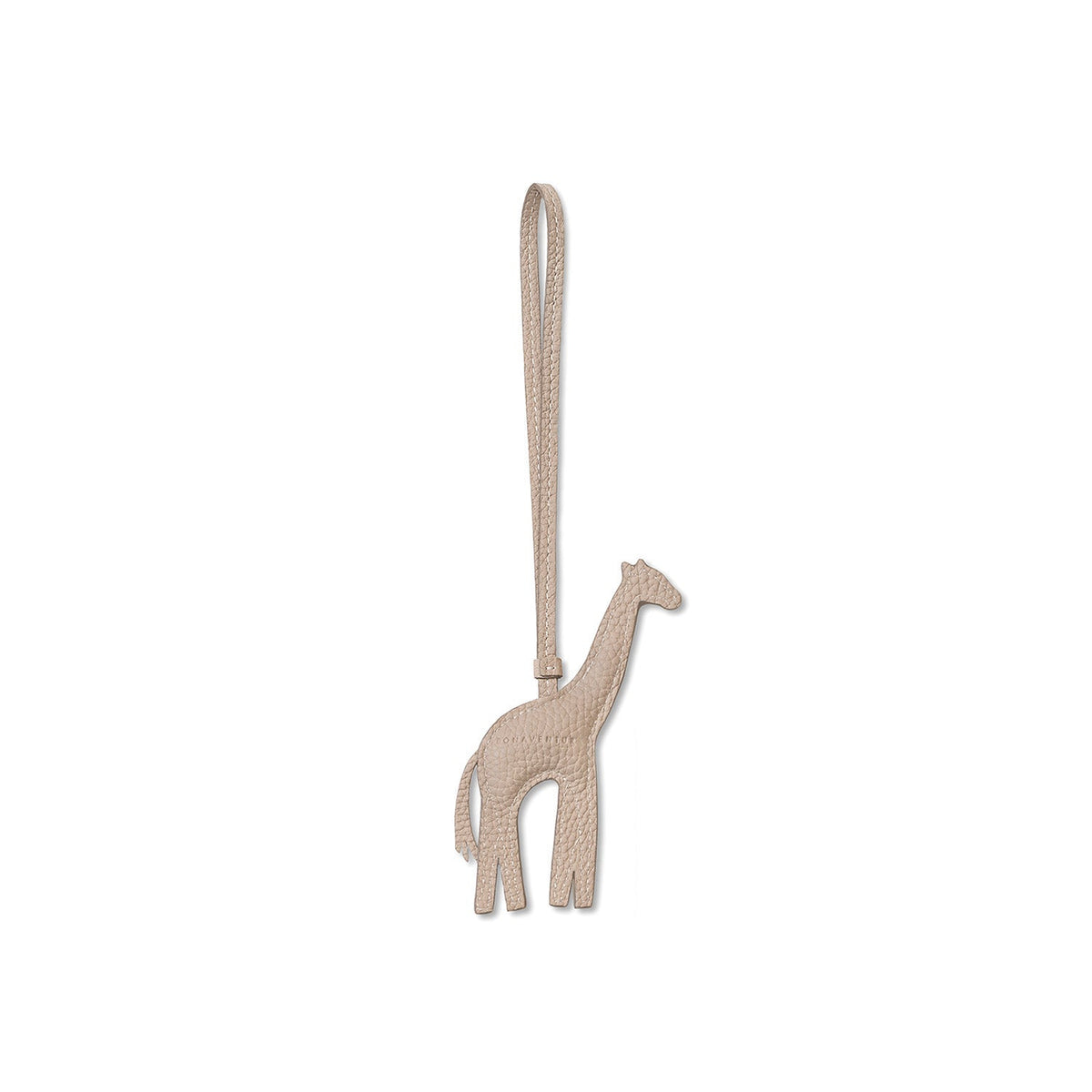 Animal Charm Giraffe Shrink Leather (Greige × Orange)