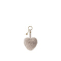 Heart Mink Fur Charm