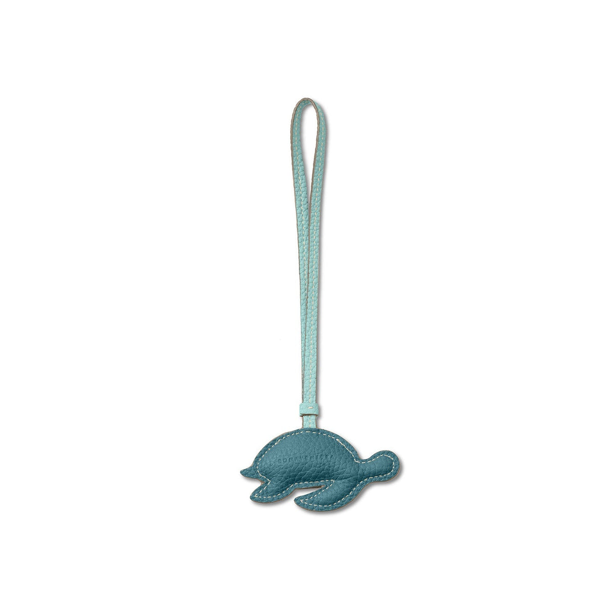 Animal Charm Turtle Shrink Leather (Mare Blue × Blue Cyan)