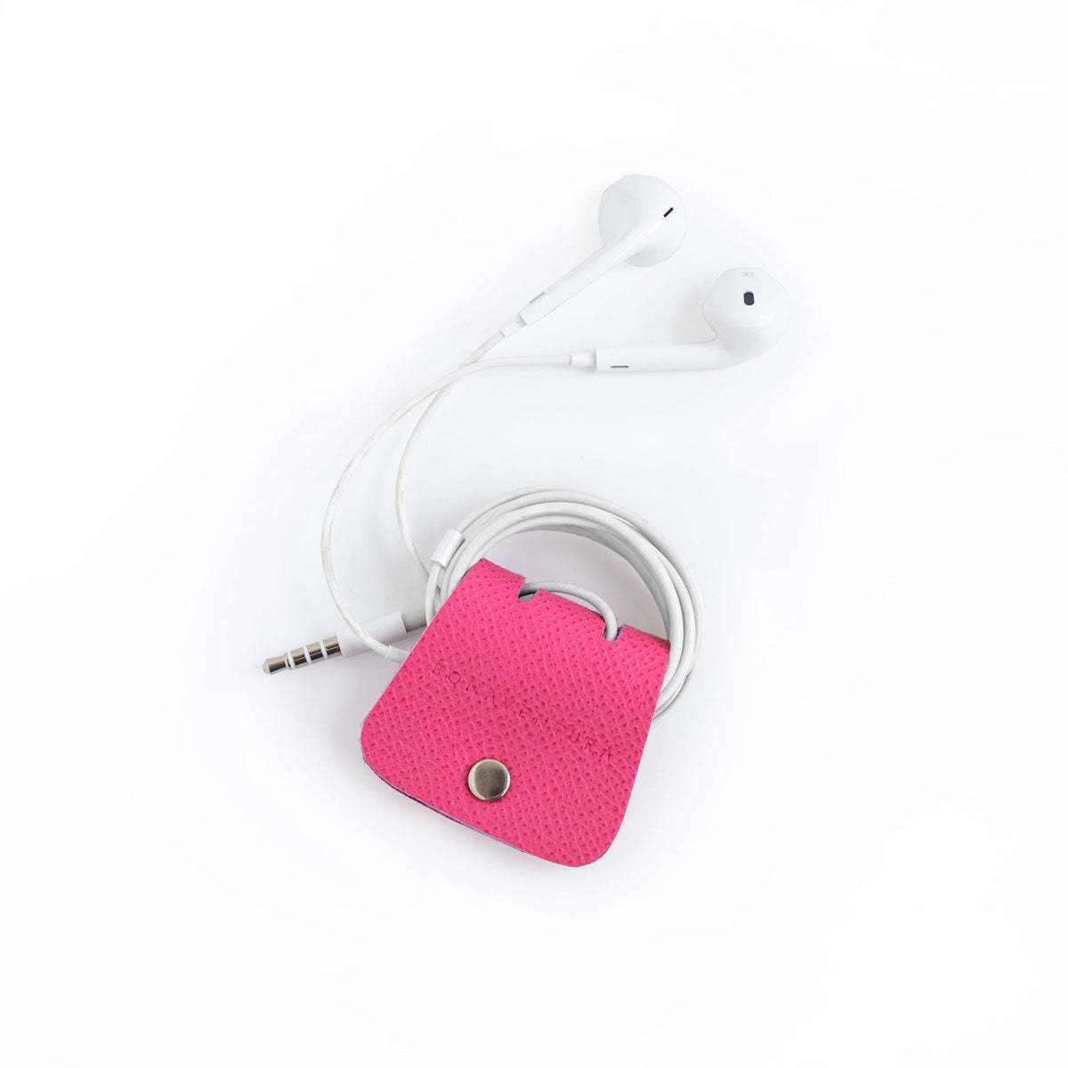 Cable Holder Nobile Leather (Fuchsia Pink)