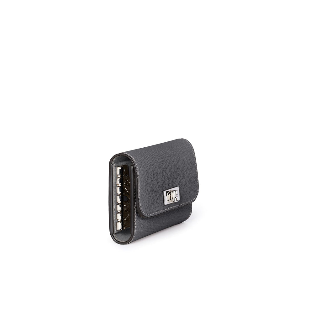 Beatrice Key Case Shrink Leather (Charcoal Gray)