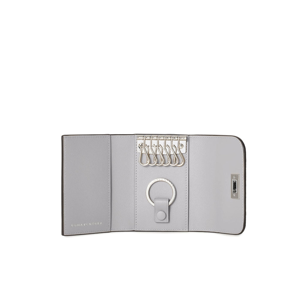 Beatrice Key Case Shrink Leather (Charcoal Gray)