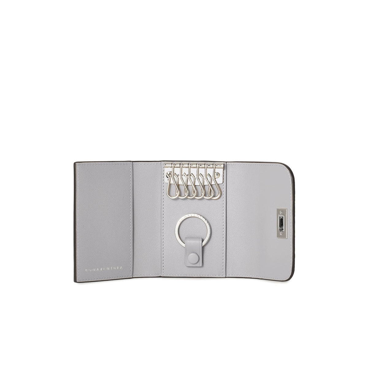Beatrice Key Case Shrink Leather (Charcoal Gray)
