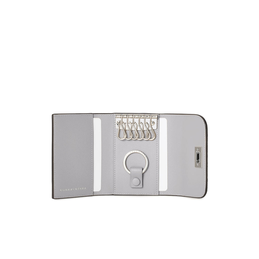 Beatrice Key Case Shrink Leather (Charcoal Gray)