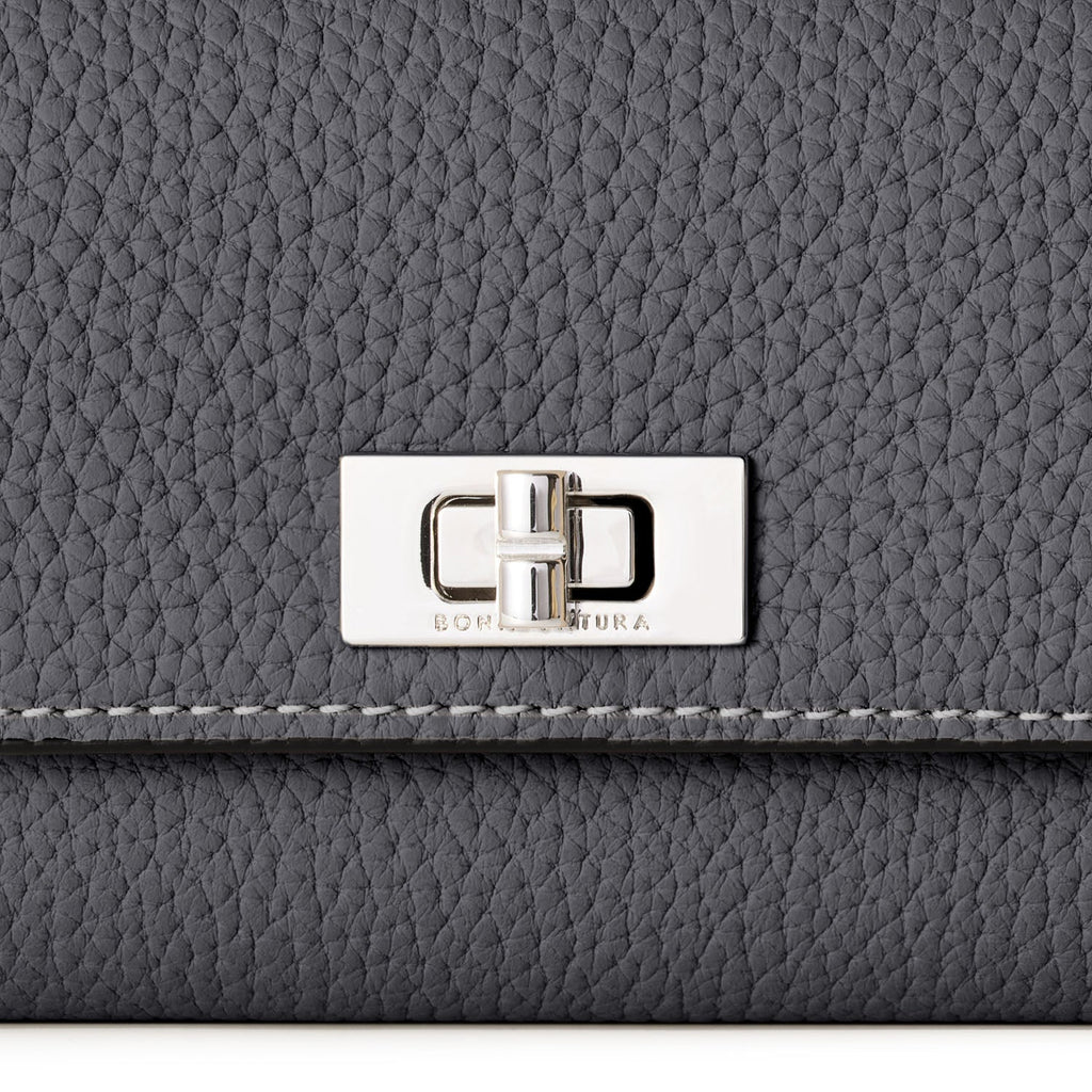 Beatrice Key Case Shrink Leather (Charcoal Gray)