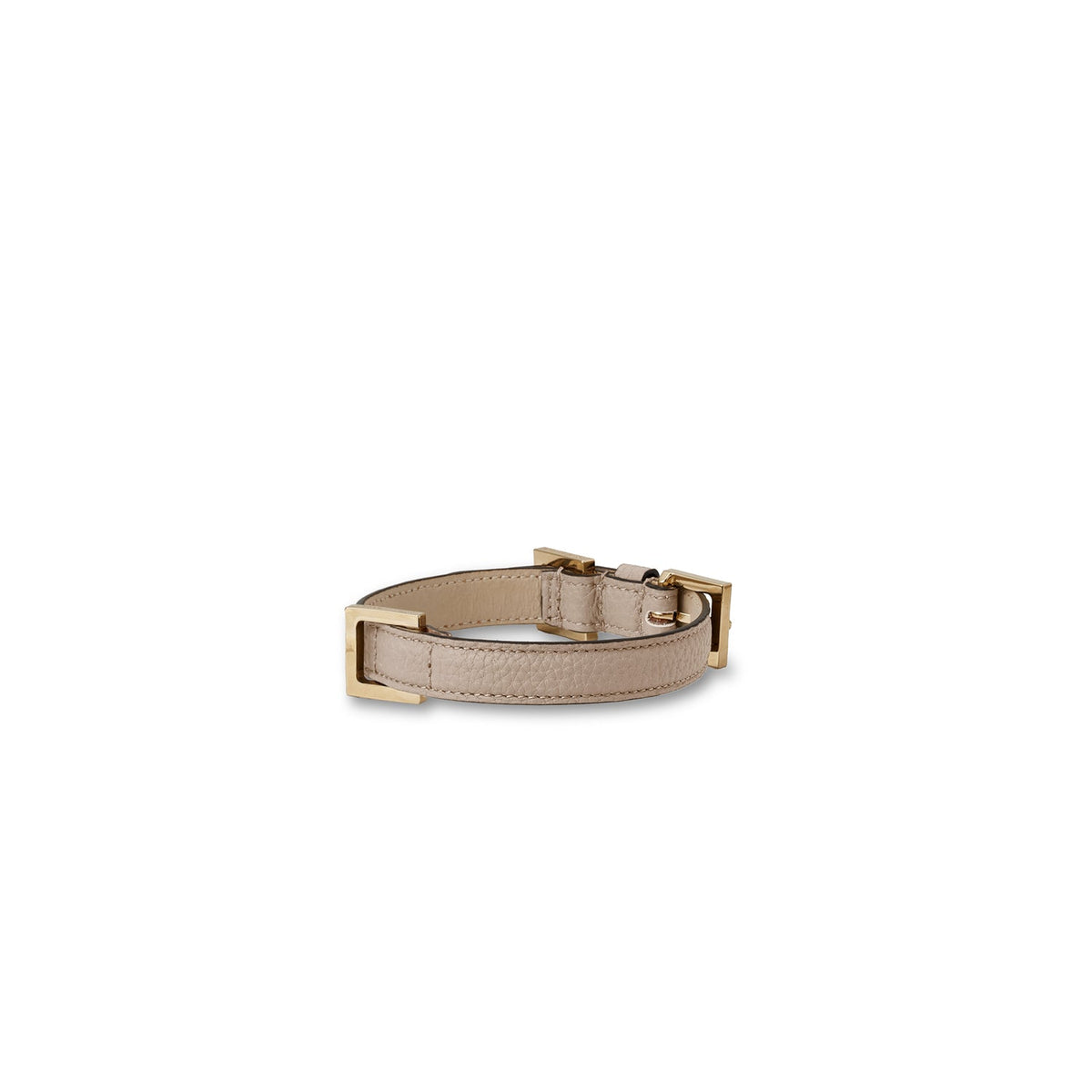 BONAVENTURA × FRIDA Firenze Collar for Pets Shrink Leather (Greige - 35)