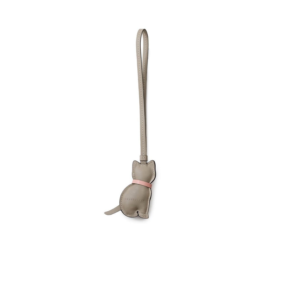 Animal Charm Cat Shrink Leather (Greige)