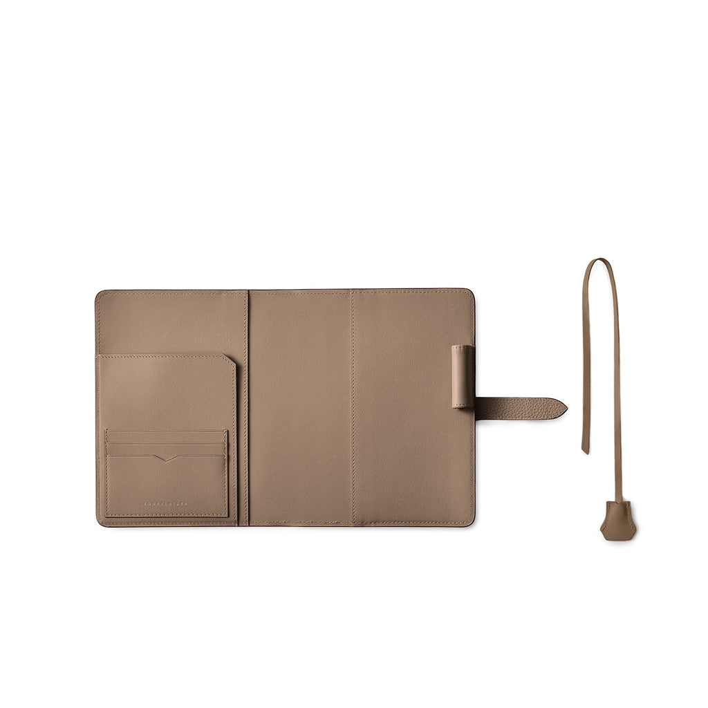 Diary Case Shrink Leather (B6 - Etoupe)