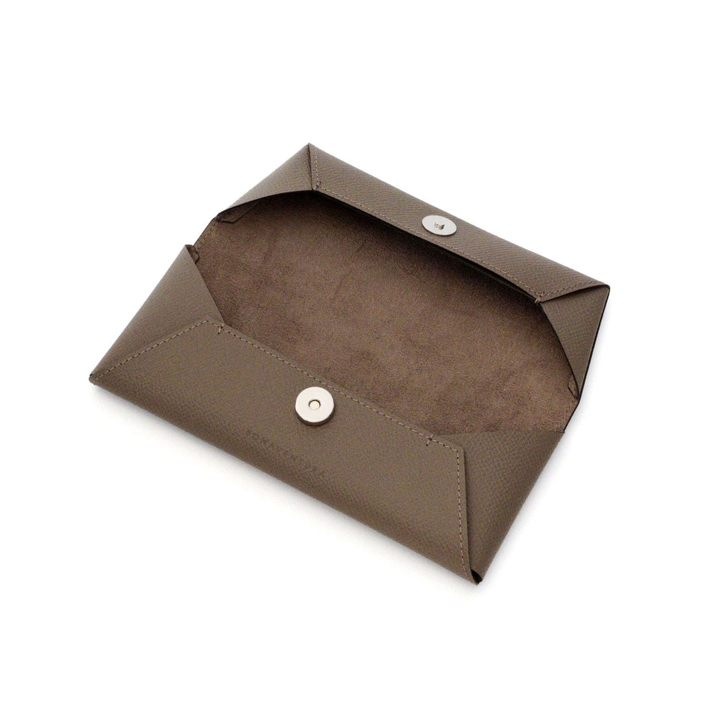 Flap Eyeglass Case Nobile Leather (Etoupe)