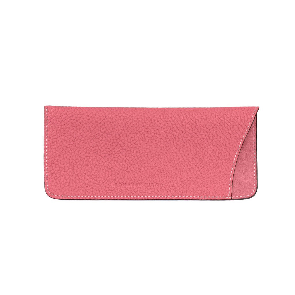 Eyeglass Case Shrink Leather (Azalee Pink)