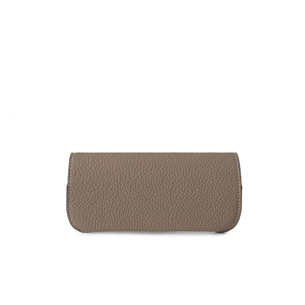 Flap Eyeglass Case Shrink Leather (Etoupe)
