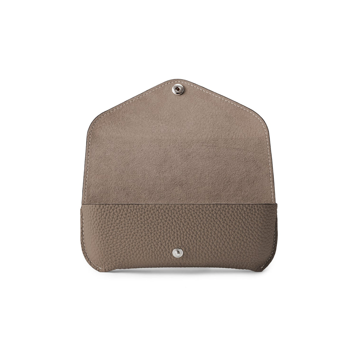 Flap Eyeglass Case Shrink Leather (Etoupe)