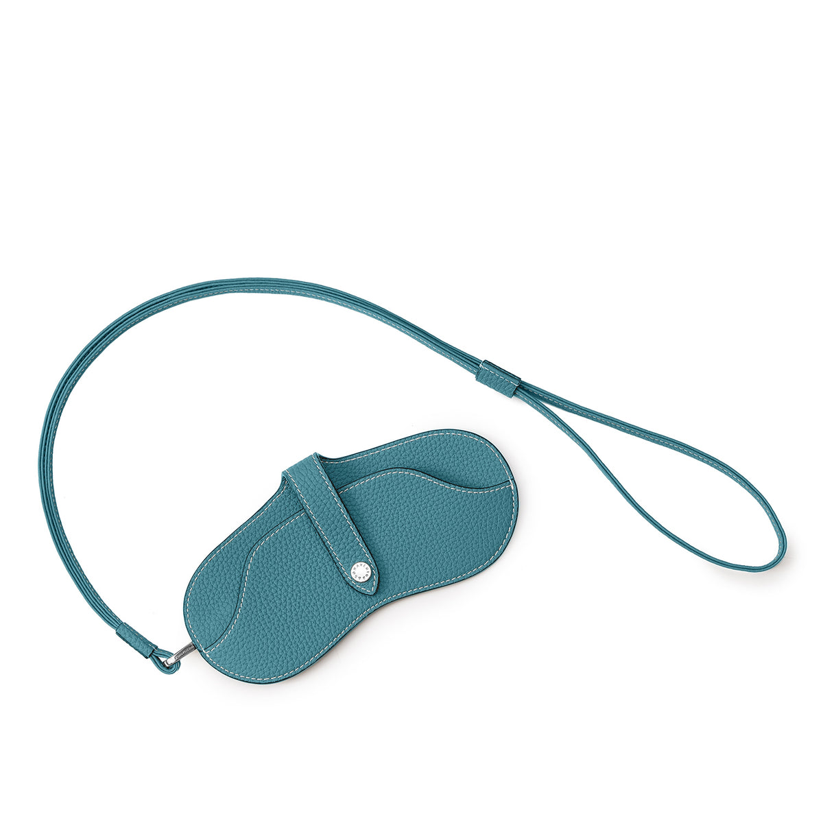 Eyeglass Case with Strap Shrink Leather