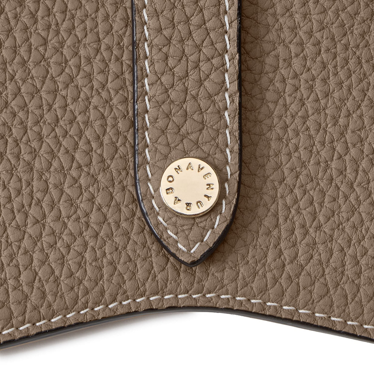 Eyeglass Case with Strap Shrink Leather (Etoupe)
