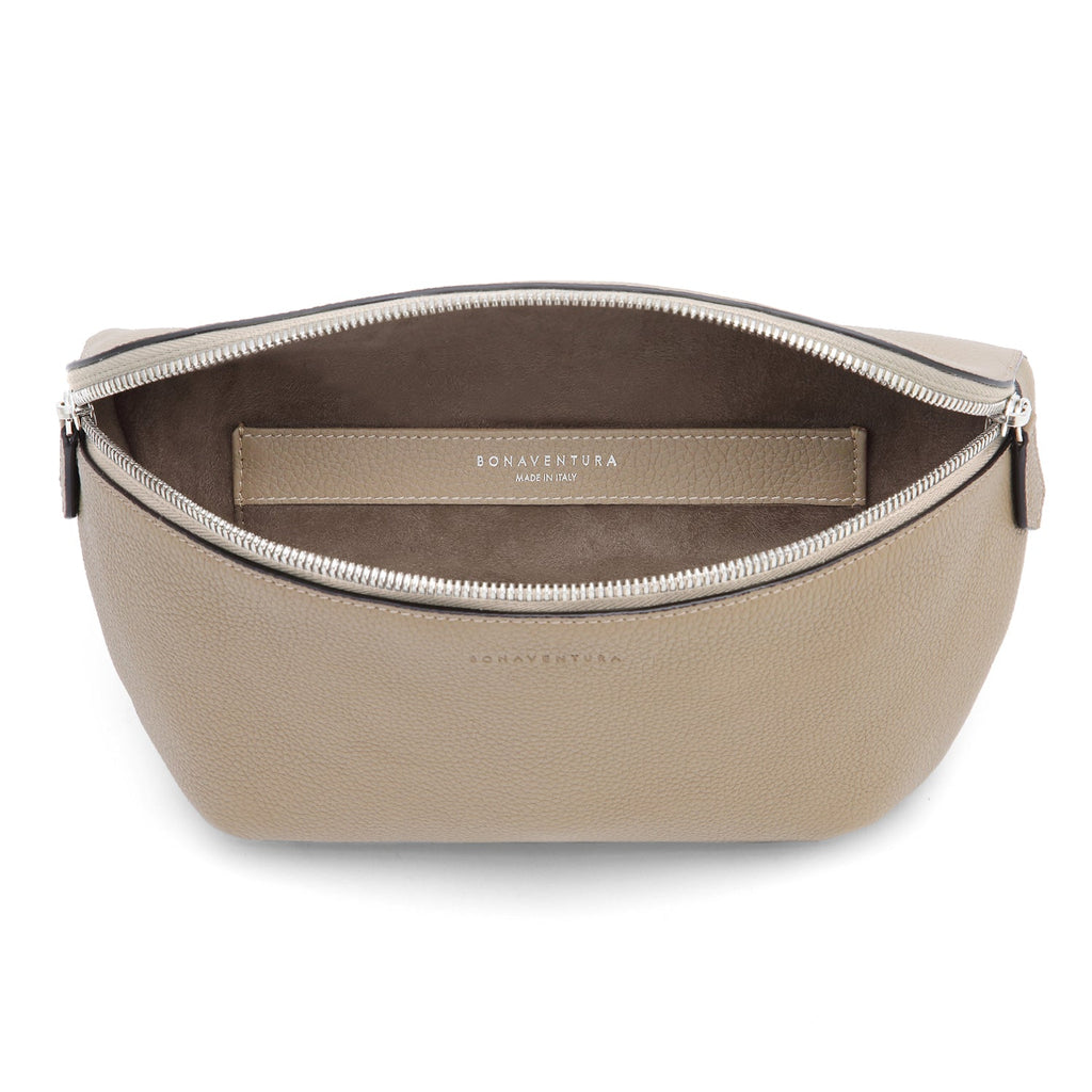 Liam Crossbody Bag Shrink Leather (Greige)