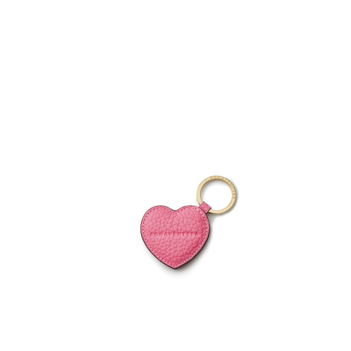 Heart Keychain Shrink Leather (Azalee Pink)