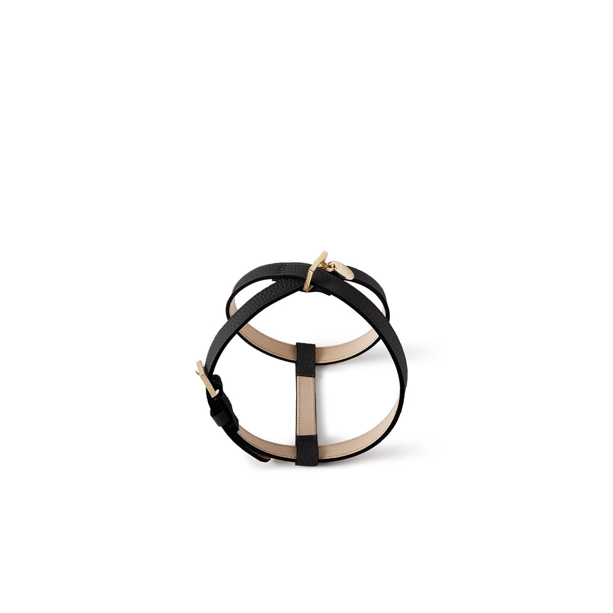 BONAVENTURA × FRIDA Firenze Harness for Pets Shrink Leather (Black - 35)