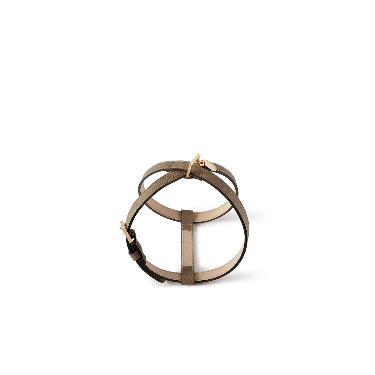 BONAVENTURA × FRIDA Firenze Harness for Pets Shrink Leather (Etoupe - 35)
