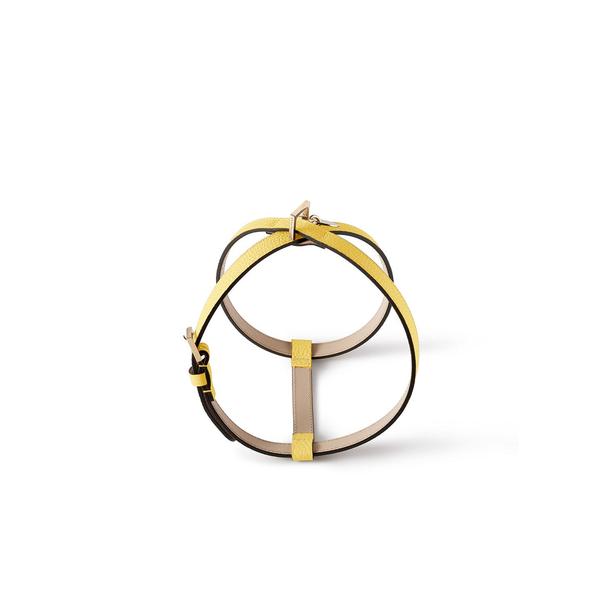 BONAVENTURA × FRIDA Firenze Harness for Pets Shrink Leather (Yellow - 45)
