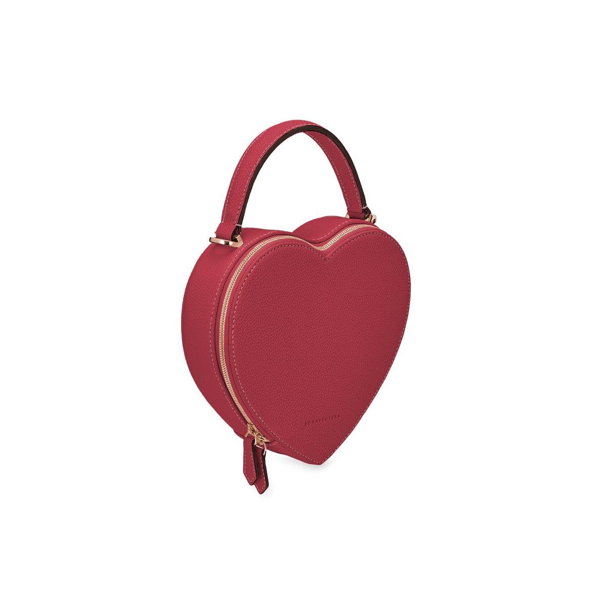 Alia Heart Bag Shrink Leather (Red)