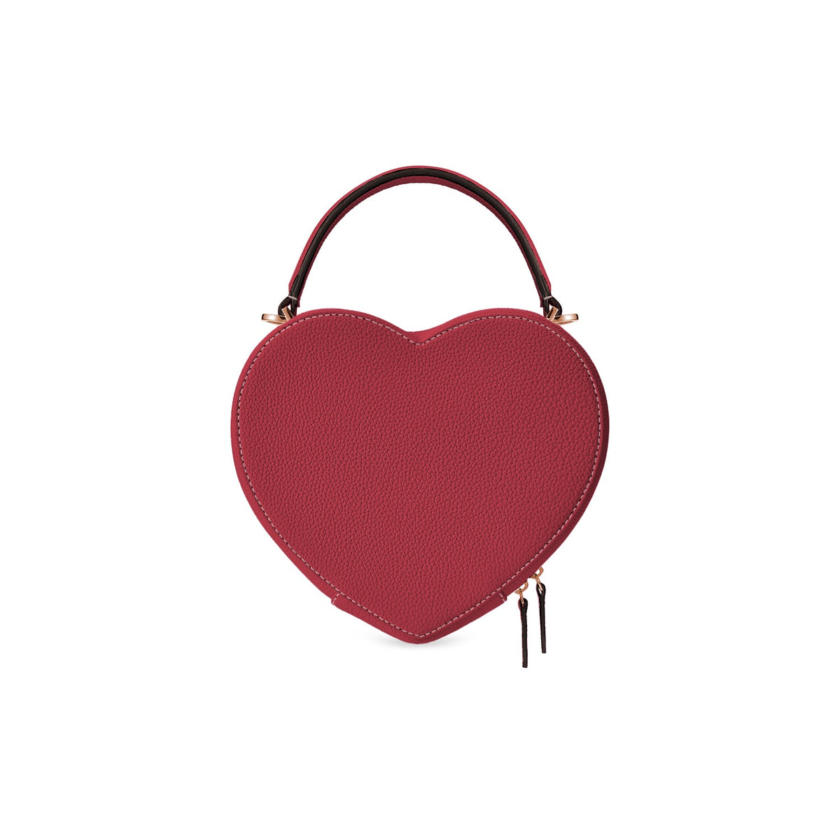 Alia Heart Bag Shrink Leather (Red)