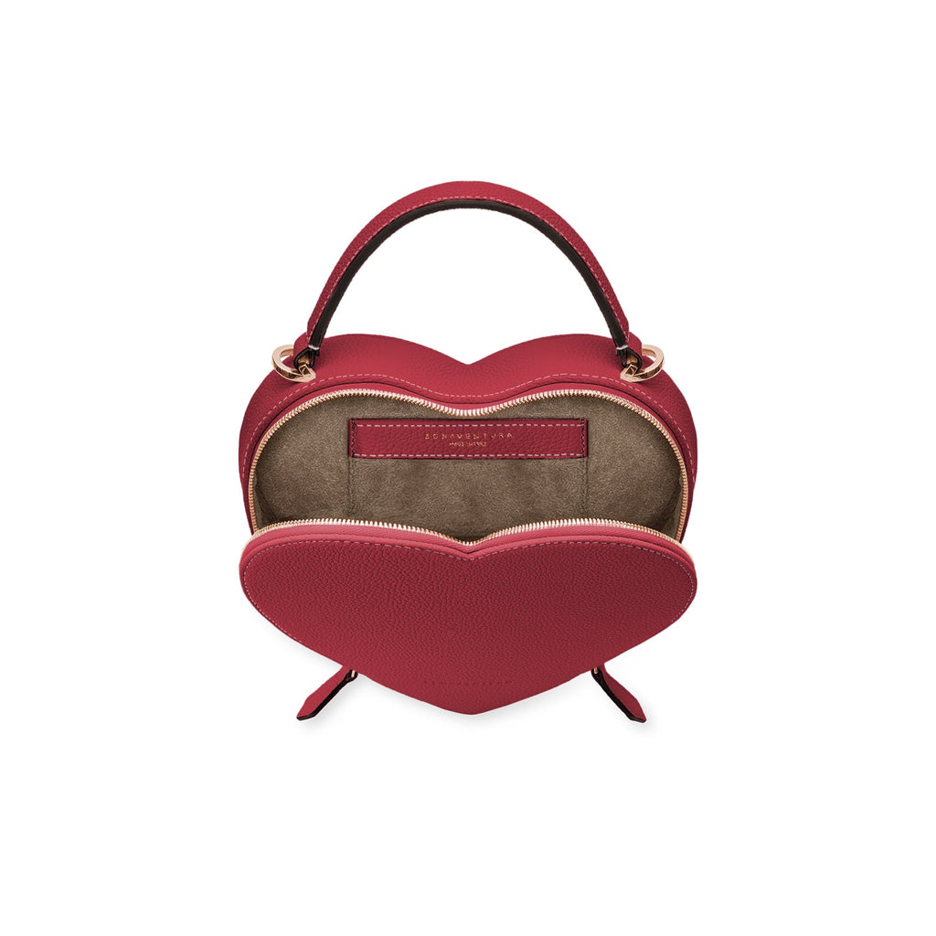 Alia Heart Bag Shrink Leather (Red)