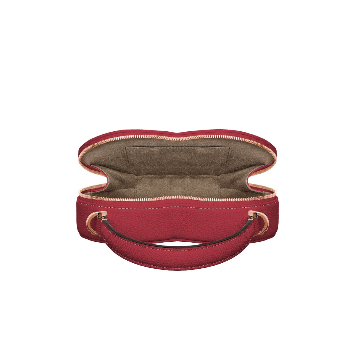 Alia Heart Bag Shrink Leather (Red)
