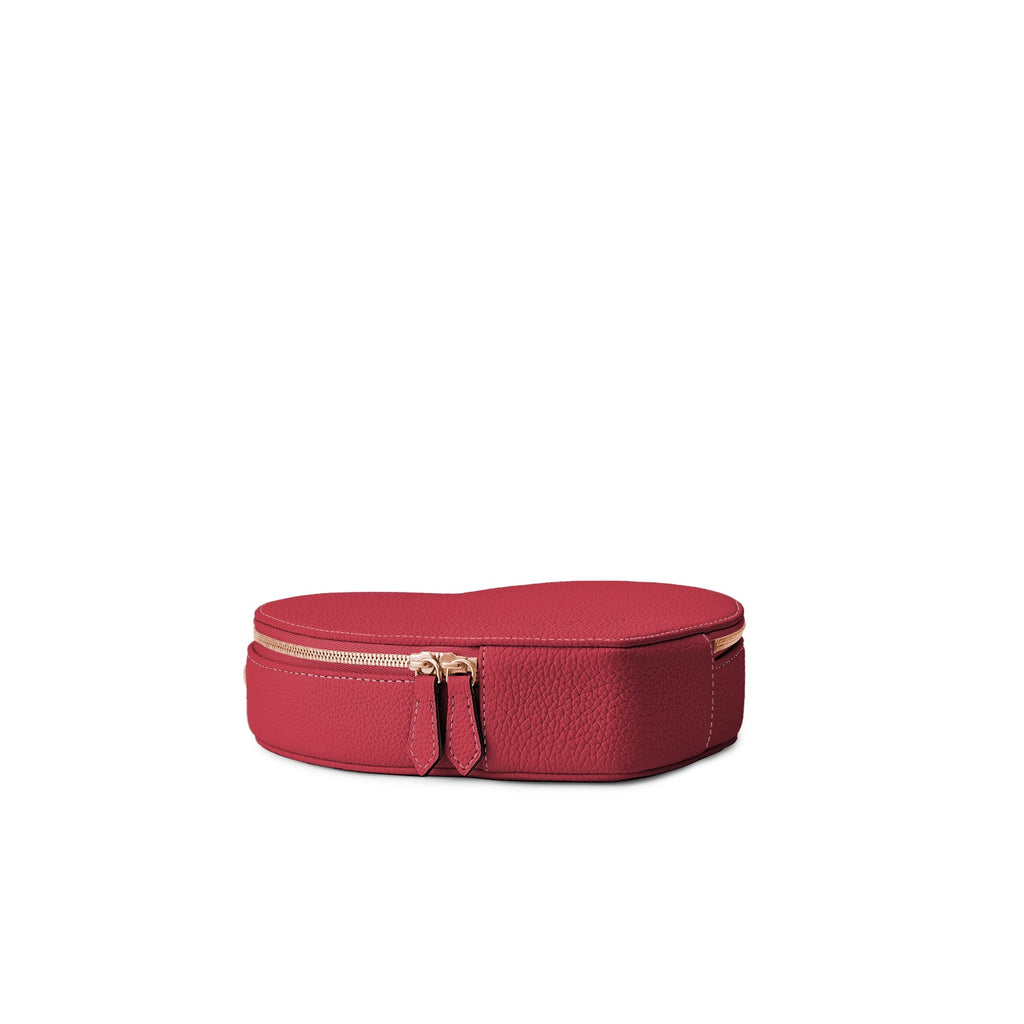 Alia Heart Bag Shrink Leather (Red)