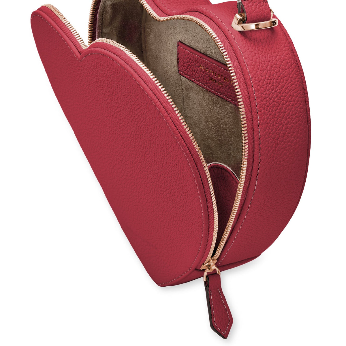 Alia Heart Bag Shrink Leather (Red)