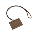 Horizontal ID Card Holder Nobile Leather (Etoupe)