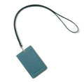 ID Card Holder Shrink Leather (Vertical / Silver)