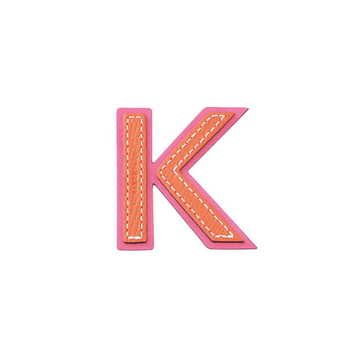 Initial Letter (Orange × Fuchsia Pink - K)