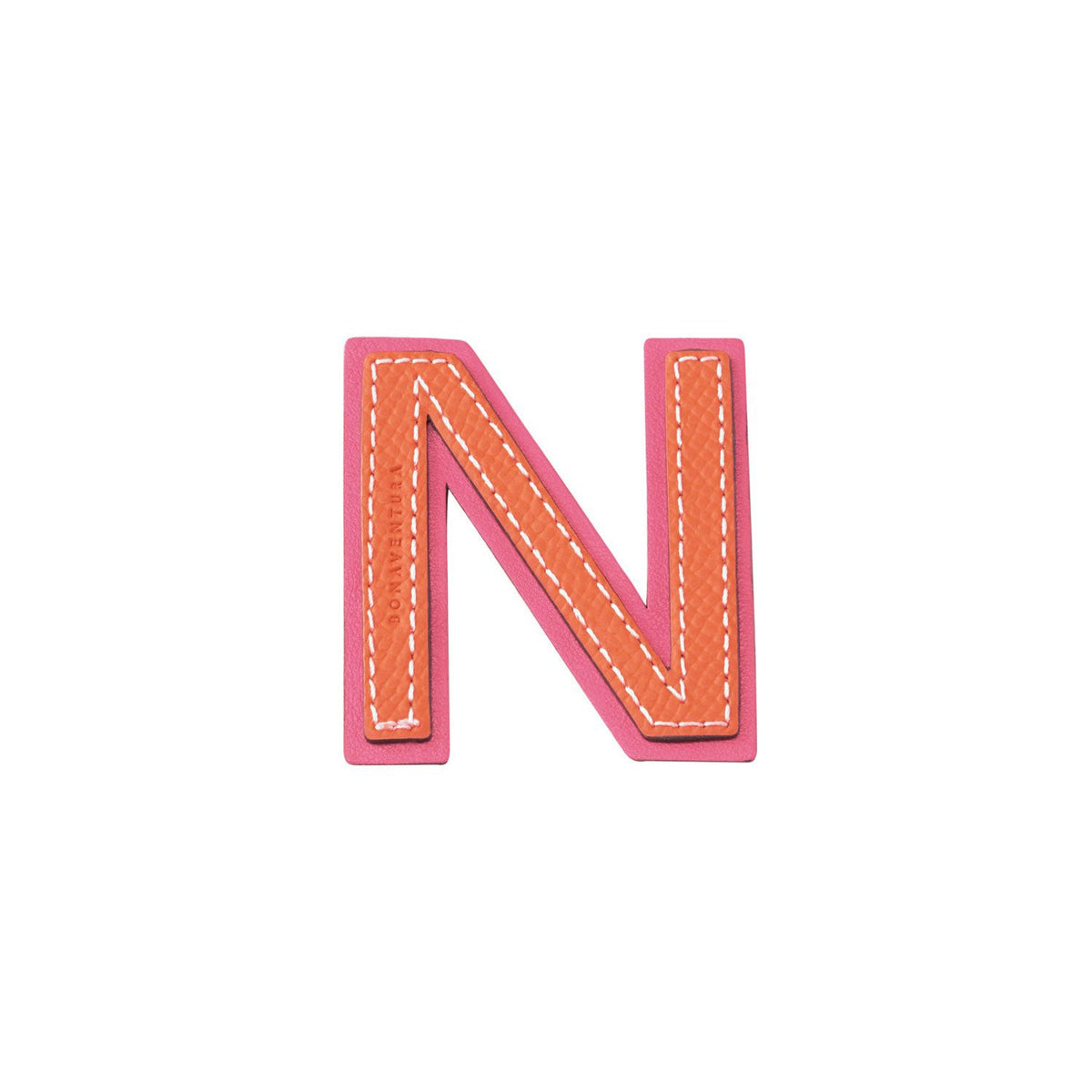 Initial Letter (Orange × Fuchsia Pink - N)