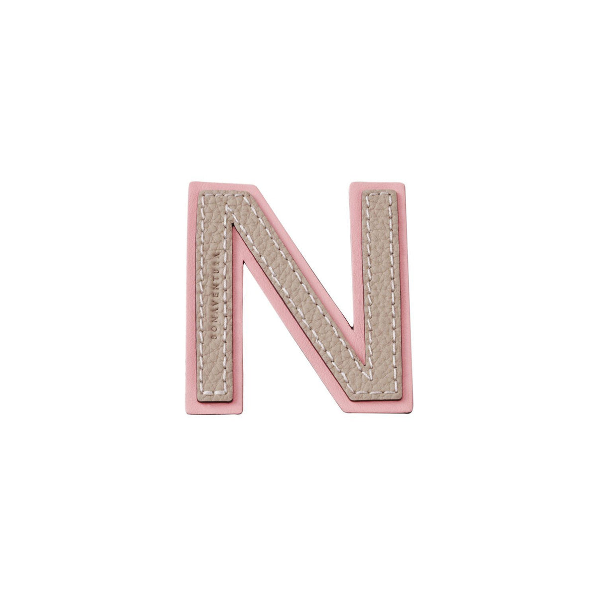 Initial Letter (Greige × Baby Pink - N)