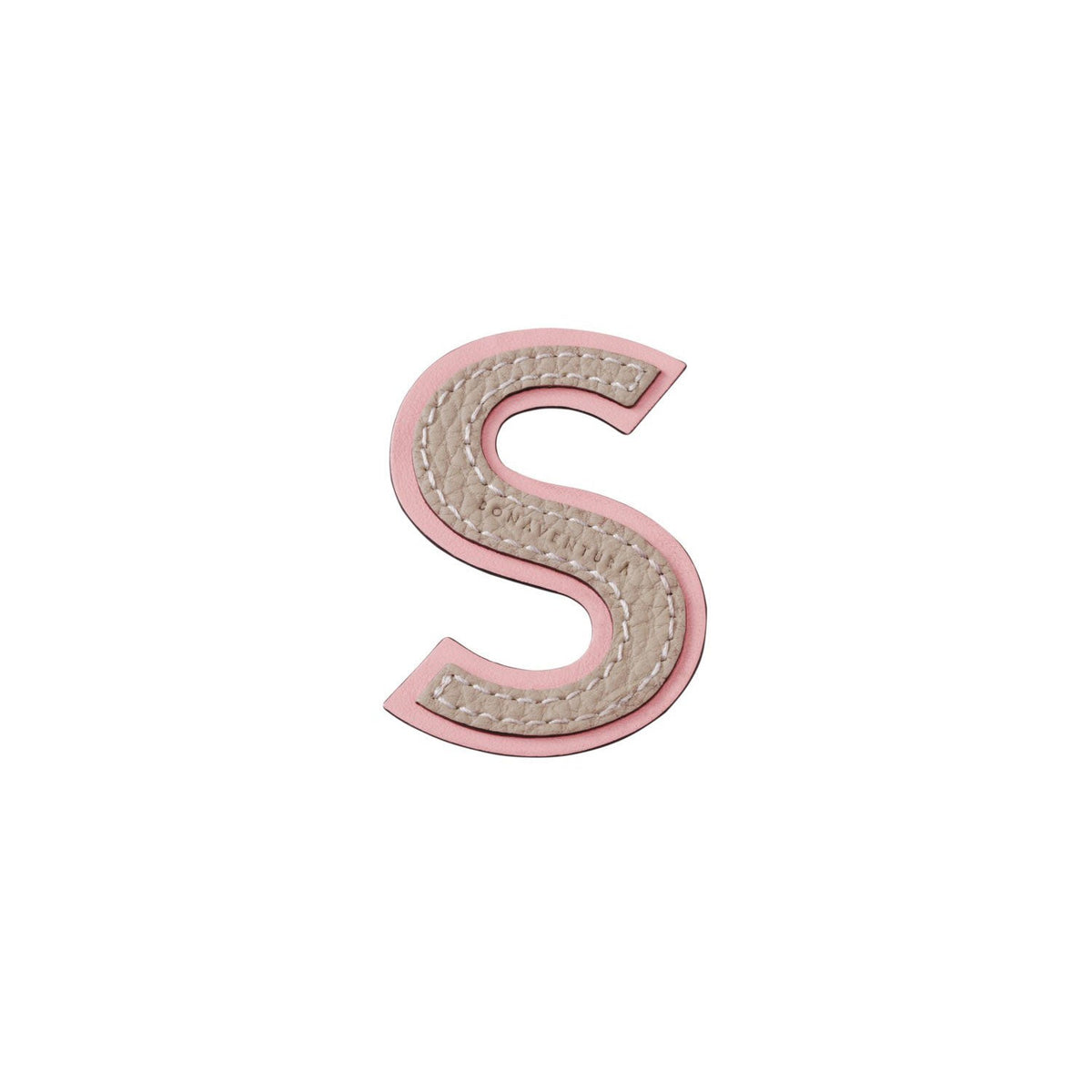 Initial Letter (Greige × Baby Pink - S)